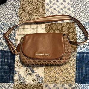 Michael Kors satchel bag stripe strap